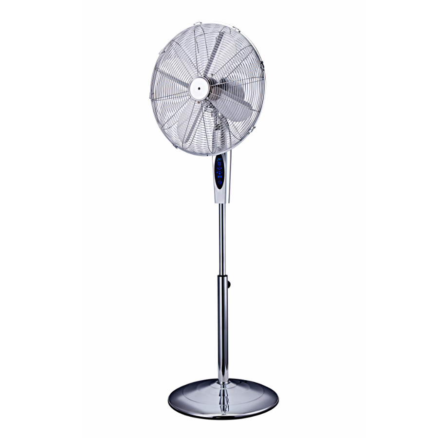 16 inch metal pedestal fan chrome color with LCD display Buy fan